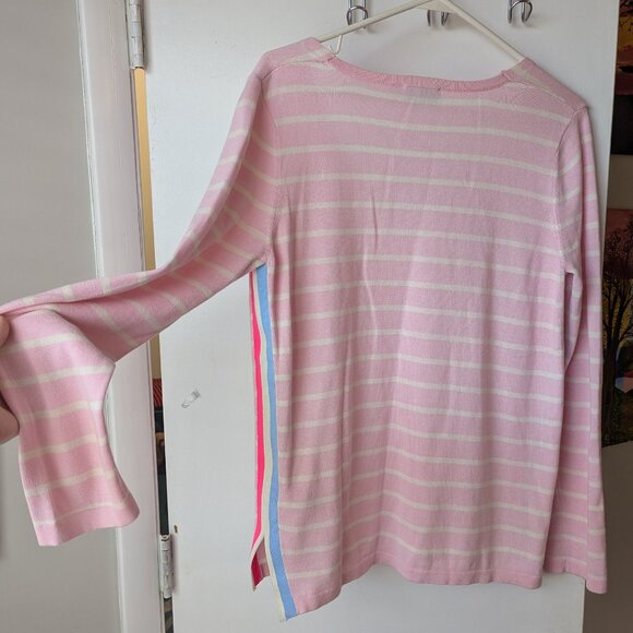 Vineyard Vines Pink Striped Long Sleeve Sweater Size Medium - Picture 12 of 12